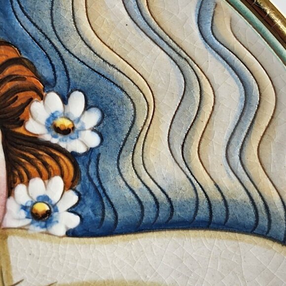 Veneto Flair 1979 Gigi La Belle Femme Series By V. Tiziano Etched Hand Painted - Picture 7 of 12